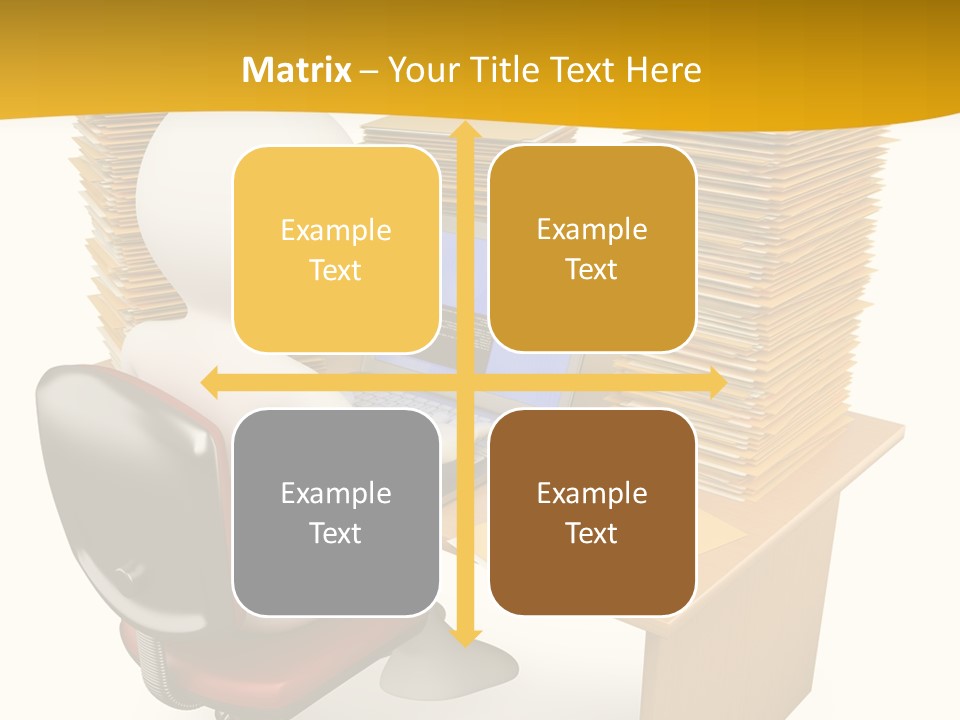 Paperwork Red Documents PowerPoint Template