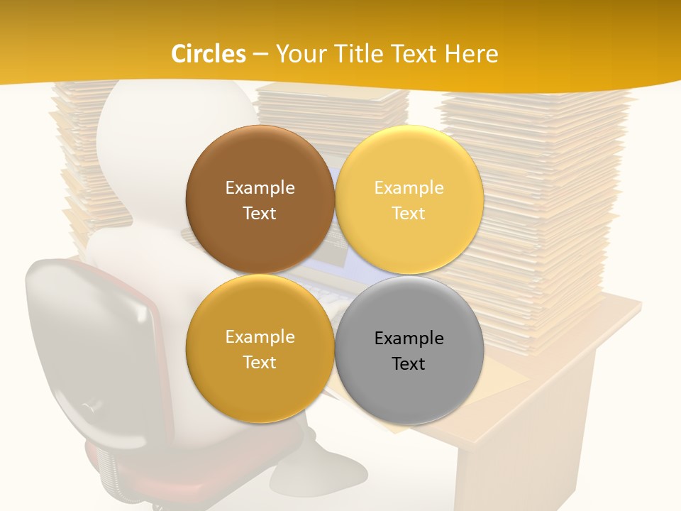 Paperwork Red Documents PowerPoint Template