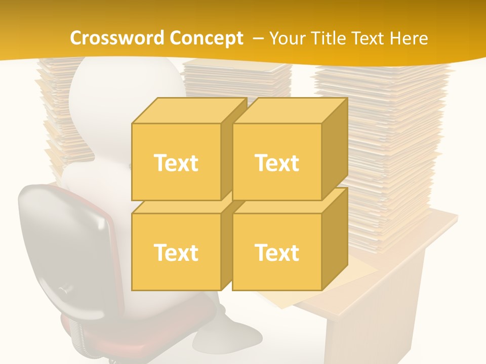 Paperwork Red Documents PowerPoint Template