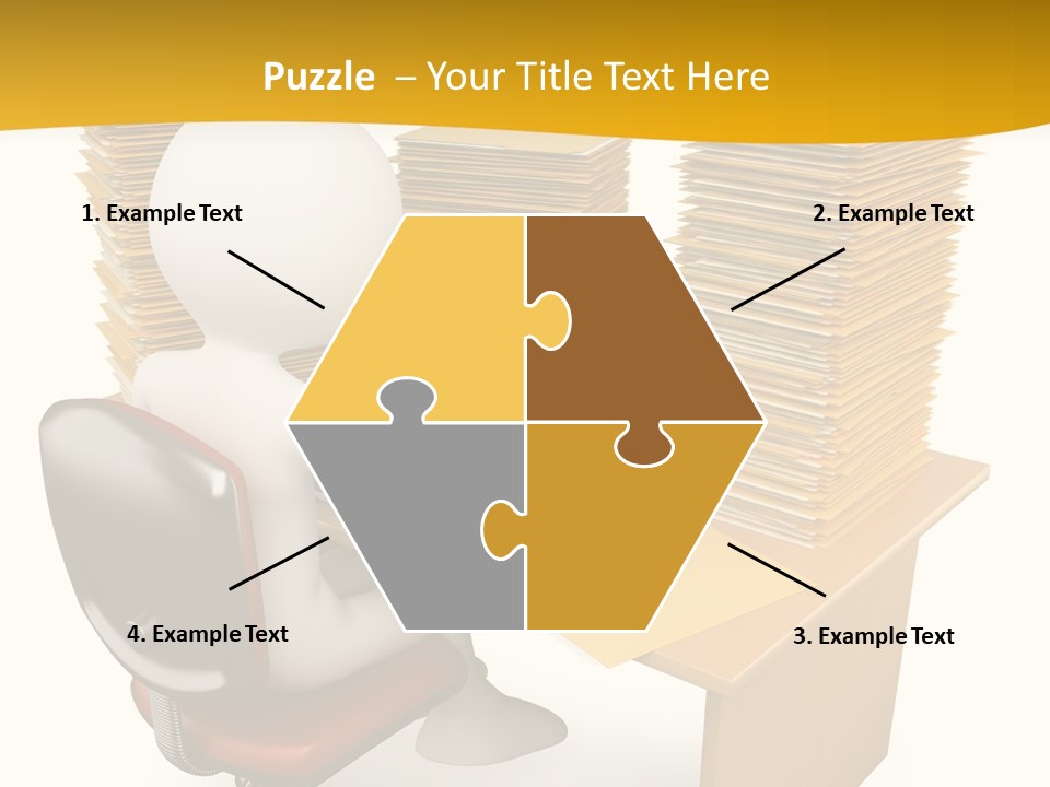 Paperwork Red Documents PowerPoint Template