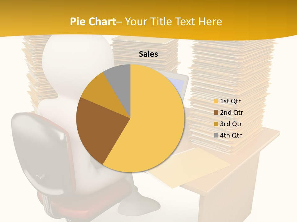 Paperwork Red Documents PowerPoint Template