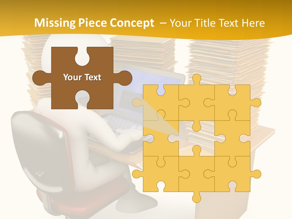 Paperwork Red Documents PowerPoint Template