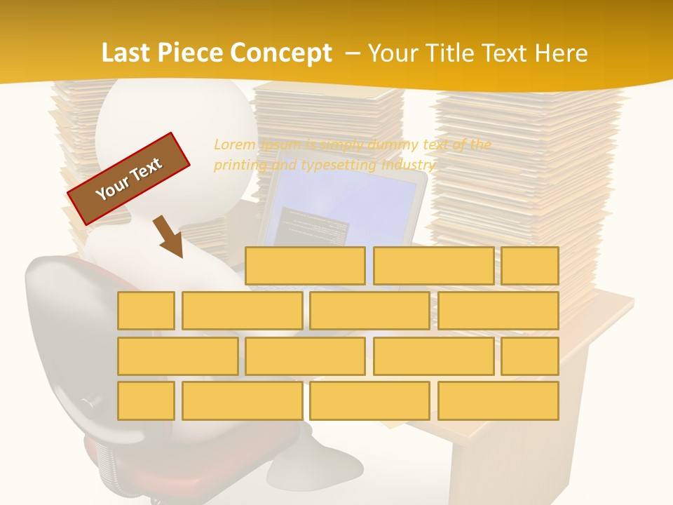 Paperwork Red Documents PowerPoint Template