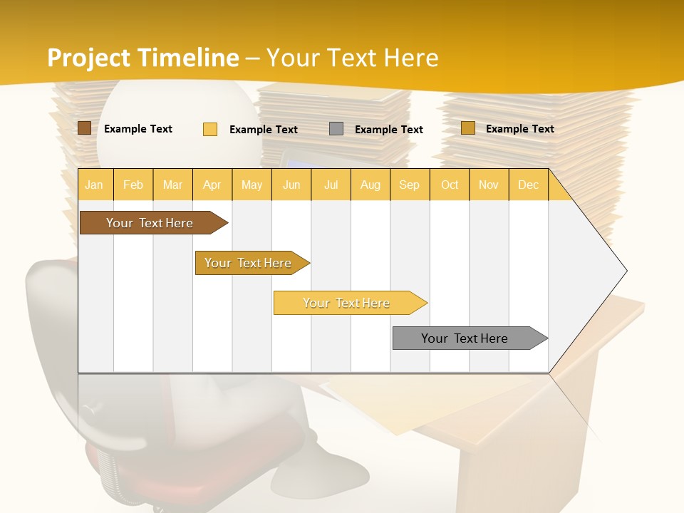 Paperwork Red Documents PowerPoint Template