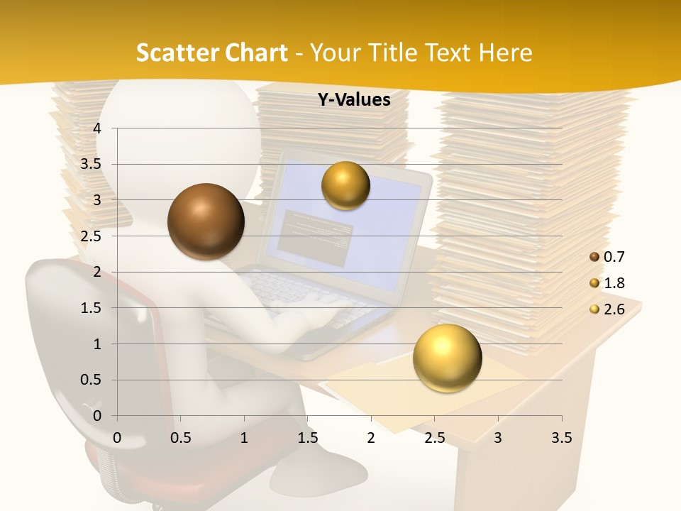 Paperwork Red Documents PowerPoint Template