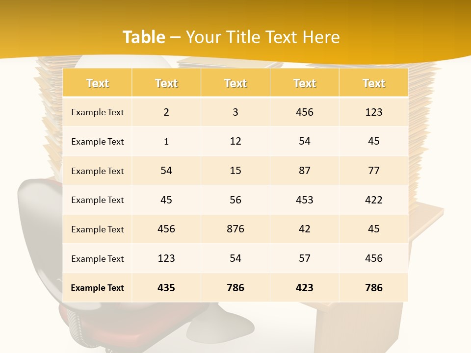 Paperwork Red Documents PowerPoint Template