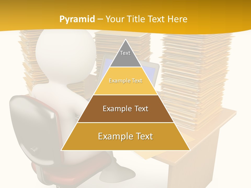 Paperwork Red Documents PowerPoint Template