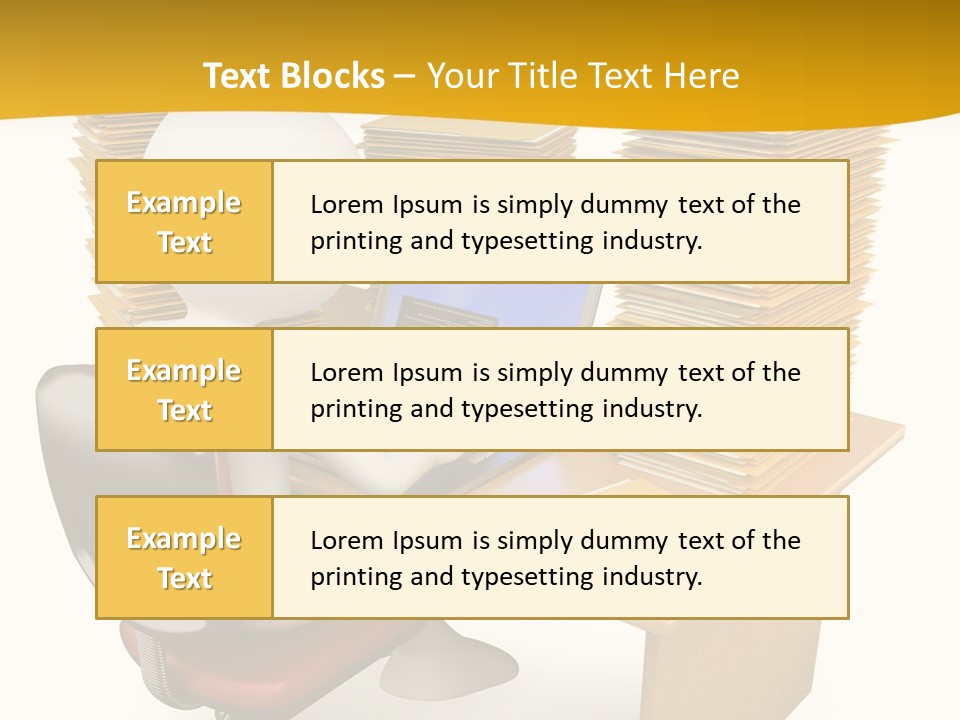 Paperwork Red Documents PowerPoint Template