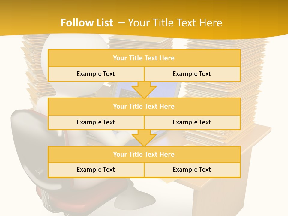 Paperwork Red Documents PowerPoint Template