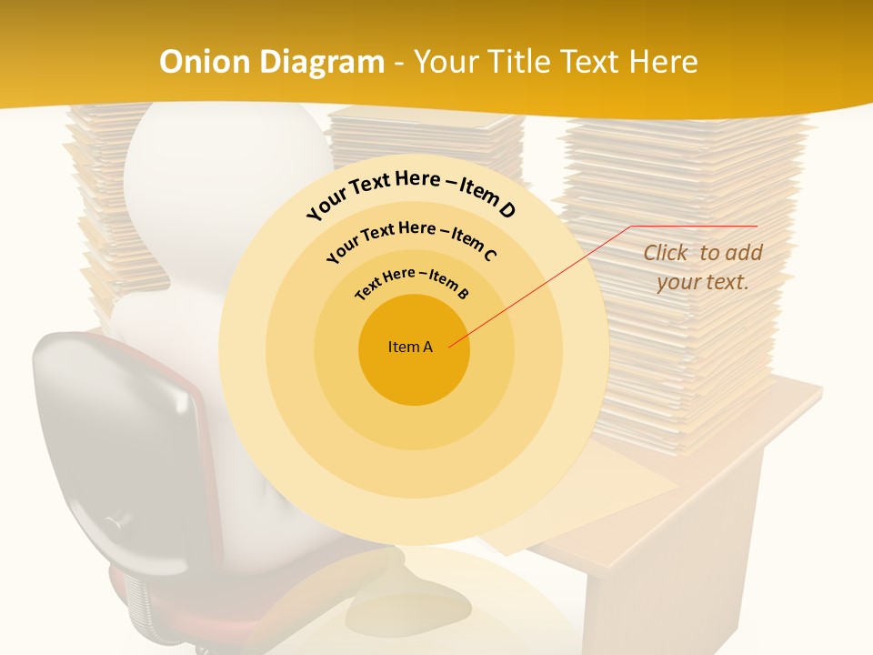 Paperwork Red Documents PowerPoint Template