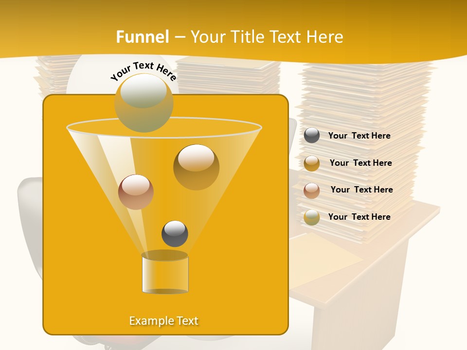 Paperwork Red Documents PowerPoint Template