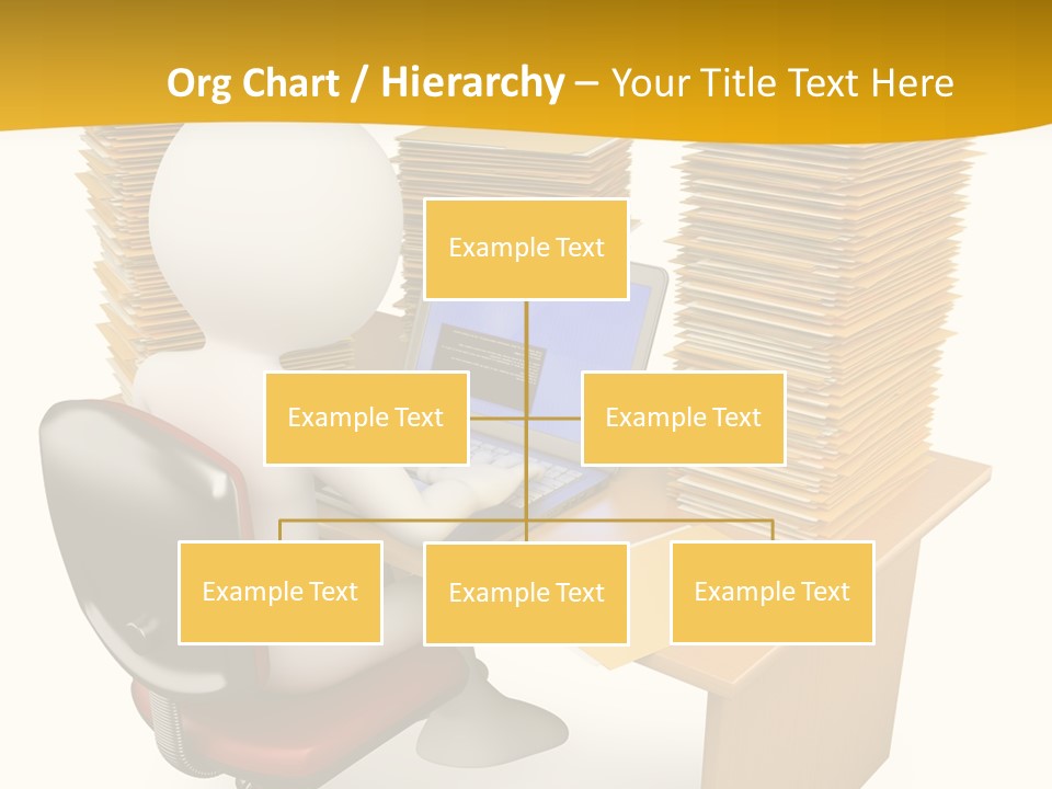 Paperwork Red Documents PowerPoint Template