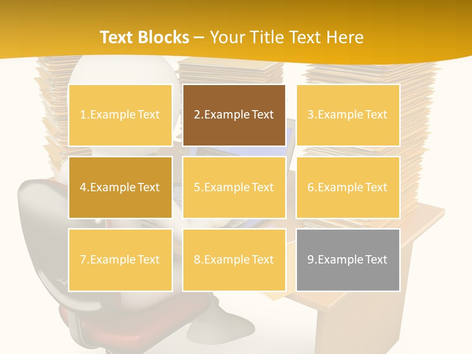 Paperwork Red Documents PowerPoint Template