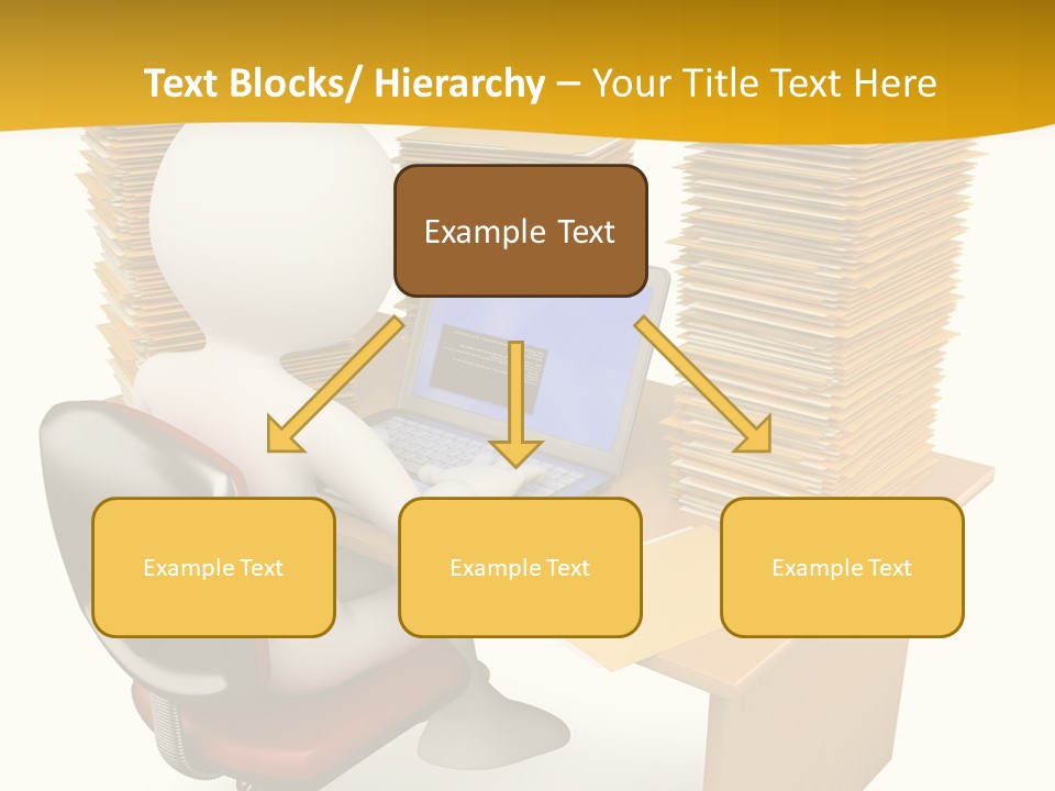 Paperwork Red Documents PowerPoint Template