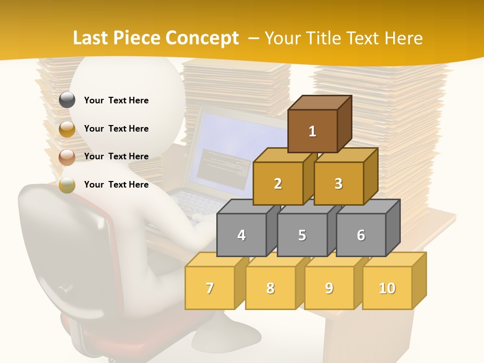 Paperwork Red Documents PowerPoint Template