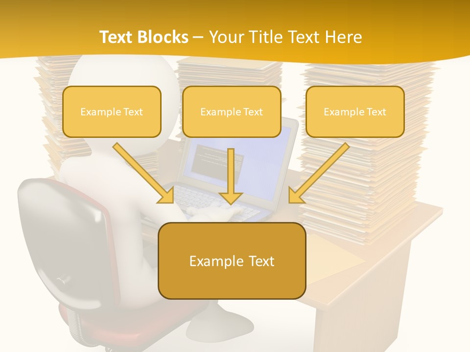 Paperwork Red Documents PowerPoint Template
