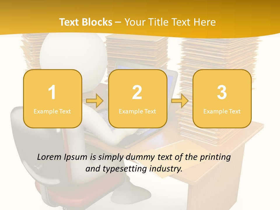 Paperwork Red Documents PowerPoint Template