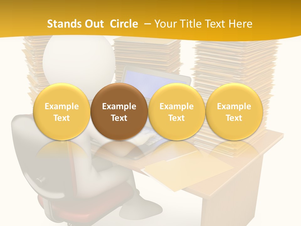 Paperwork Red Documents PowerPoint Template