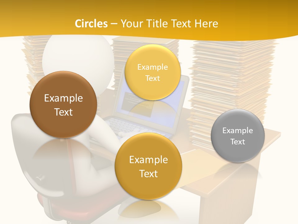 Paperwork Red Documents PowerPoint Template