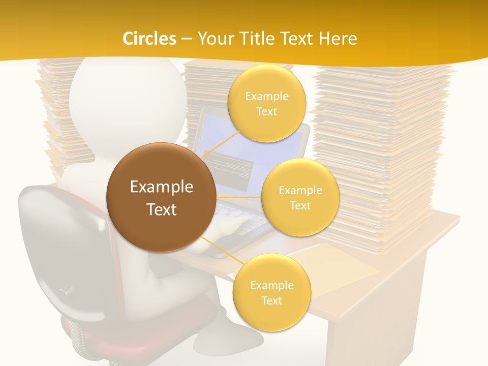 Paperwork Red Documents PowerPoint Template