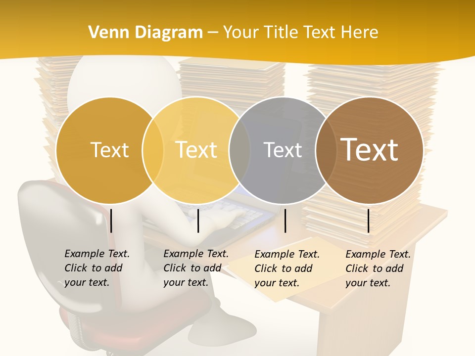 Paperwork Red Documents PowerPoint Template