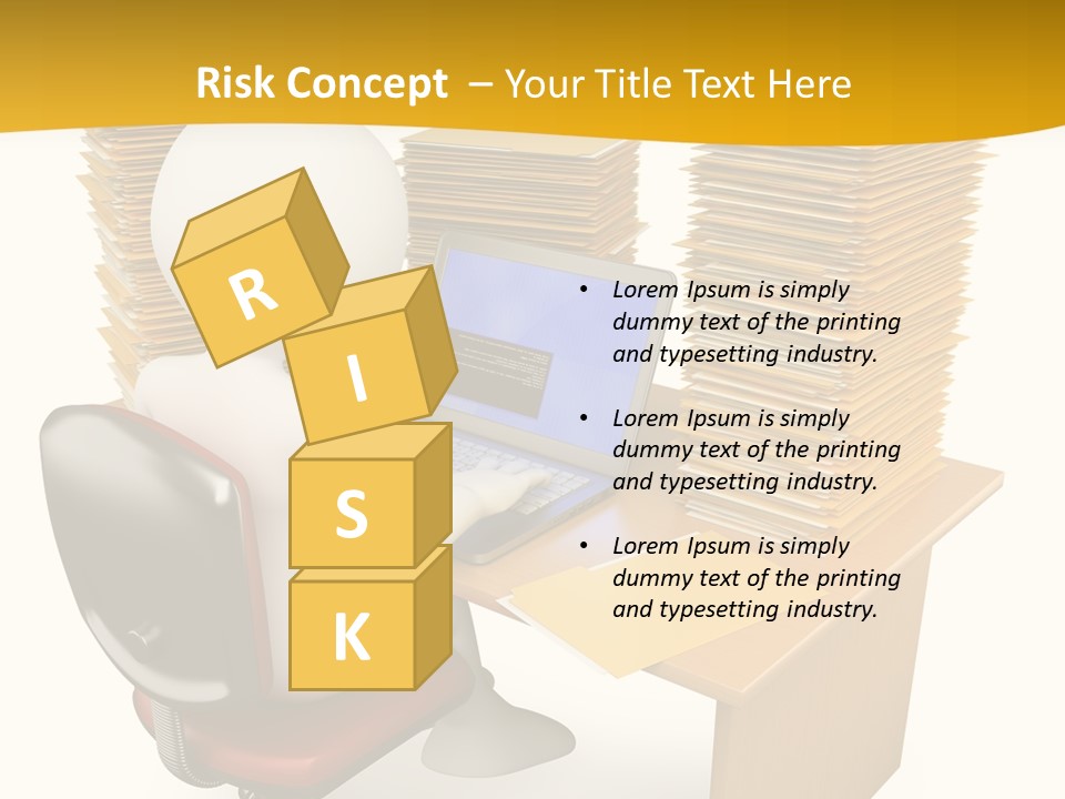 Paperwork Red Documents PowerPoint Template