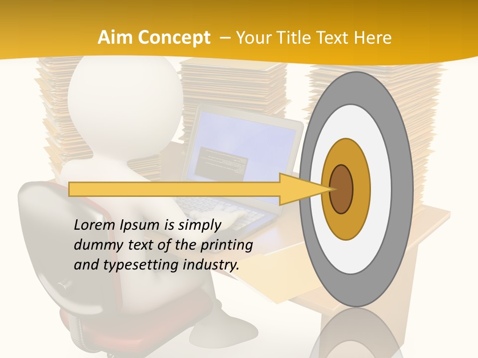 Paperwork Red Documents PowerPoint Template