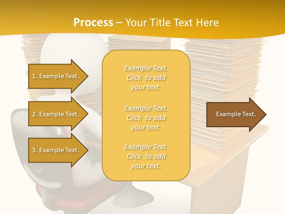 Paperwork Red Documents PowerPoint Template