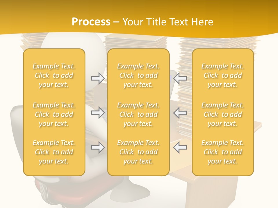 Paperwork Red Documents PowerPoint Template