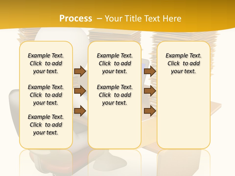 Paperwork Red Documents PowerPoint Template