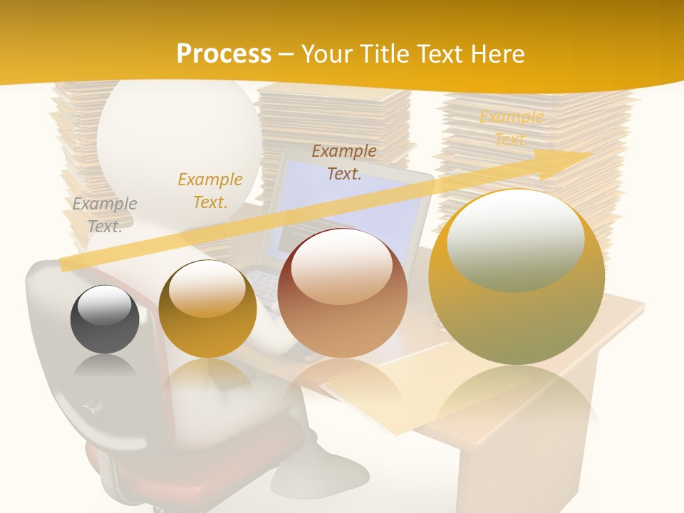 Paperwork Red Documents PowerPoint Template