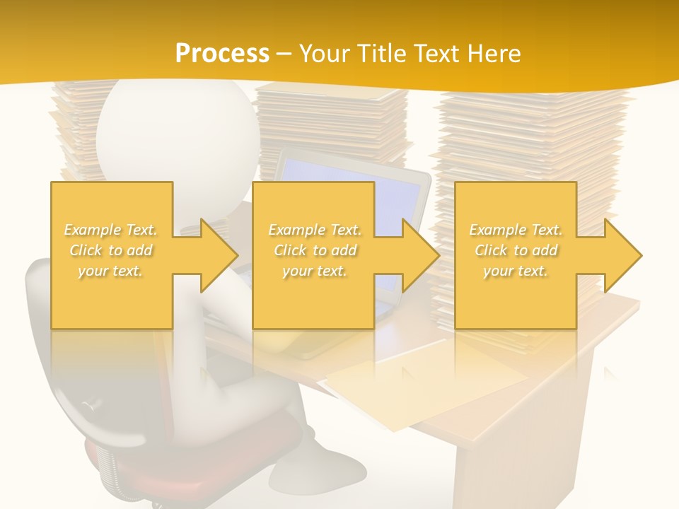 Paperwork Red Documents PowerPoint Template