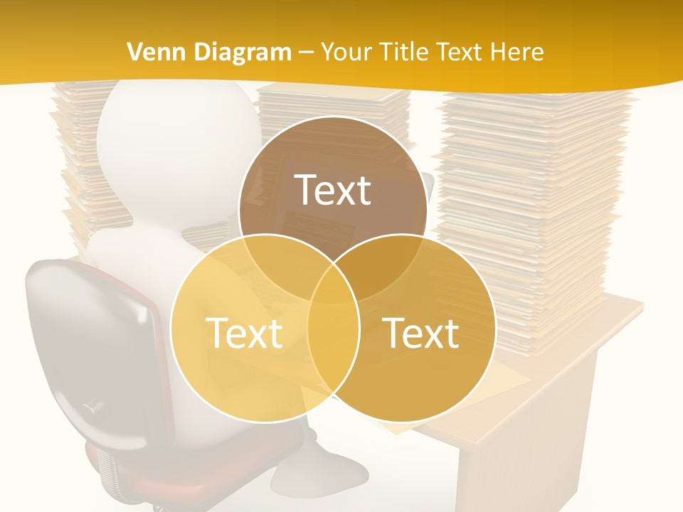 Paperwork Red Documents PowerPoint Template