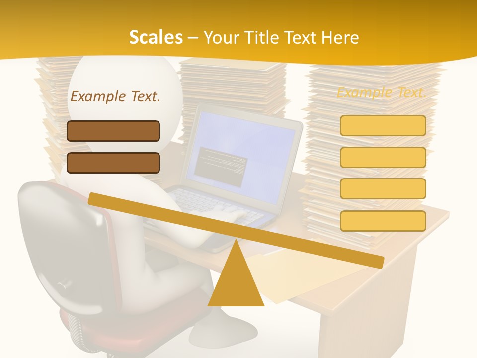Paperwork Red Documents PowerPoint Template