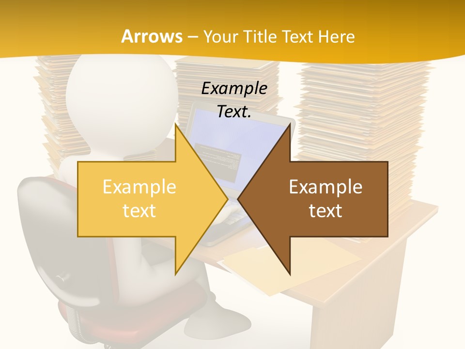 Paperwork Red Documents PowerPoint Template