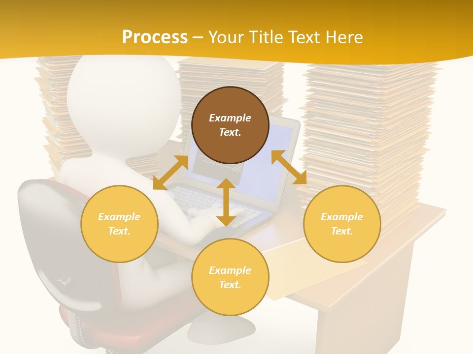Paperwork Red Documents PowerPoint Template