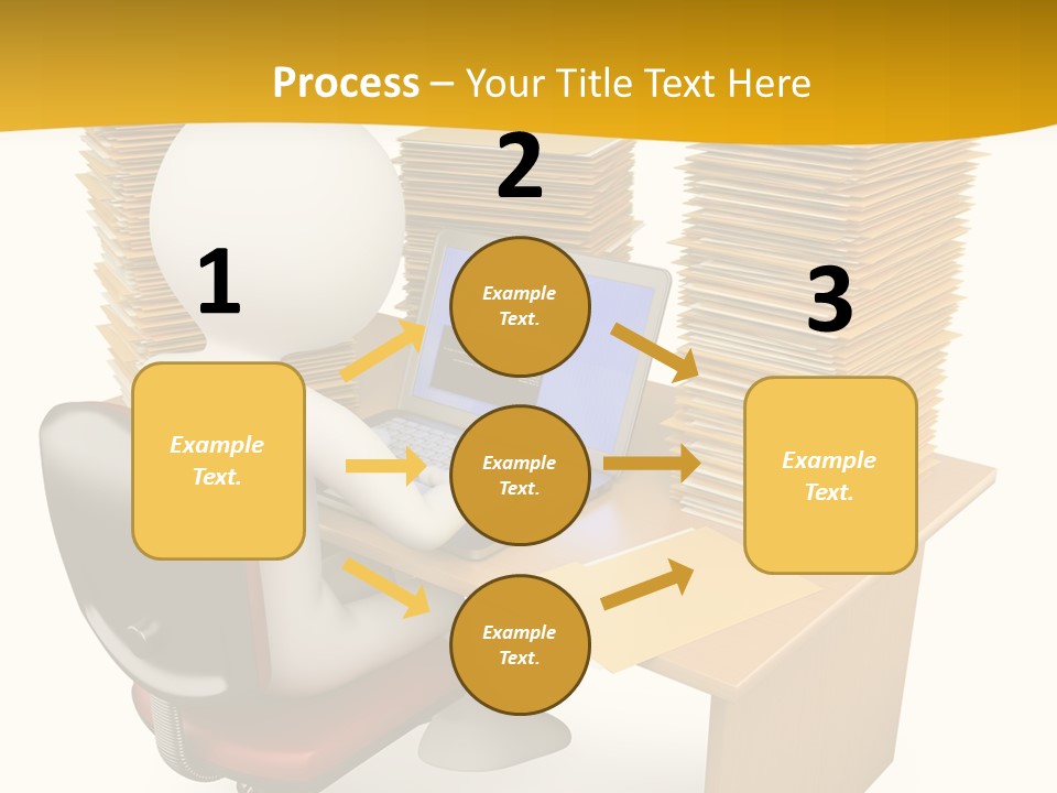 Paperwork Red Documents PowerPoint Template