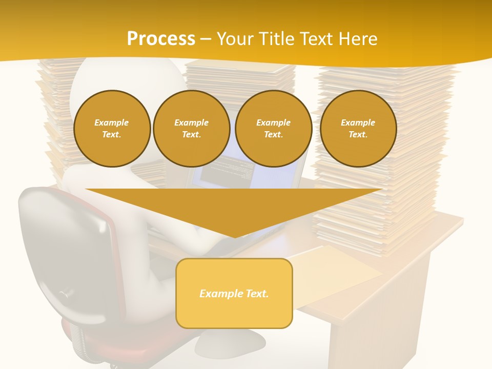Paperwork Red Documents PowerPoint Template