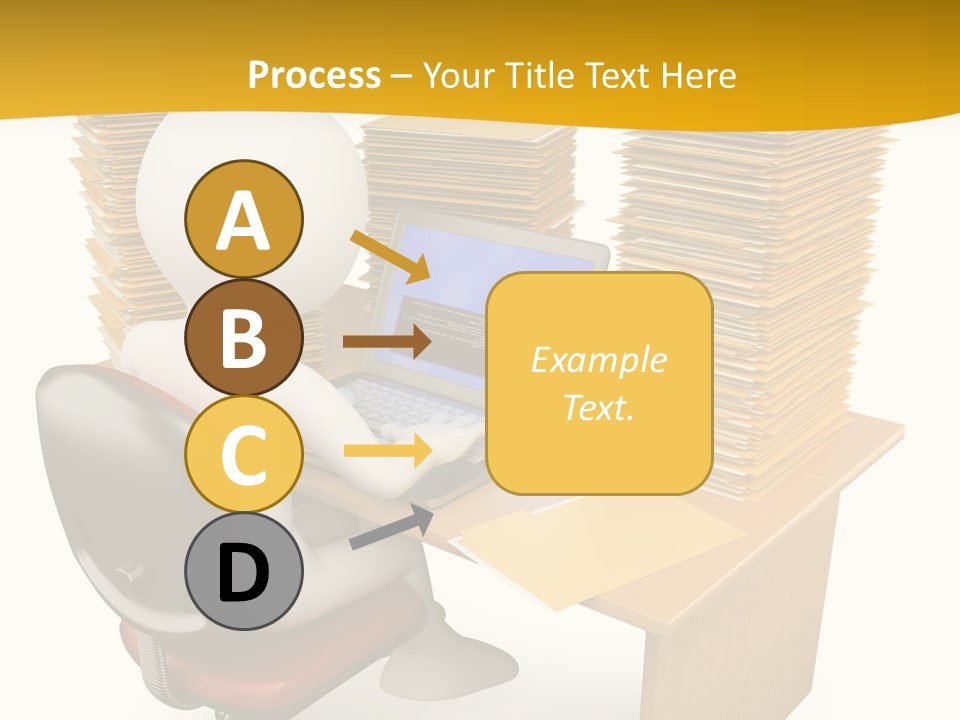 Paperwork Red Documents PowerPoint Template