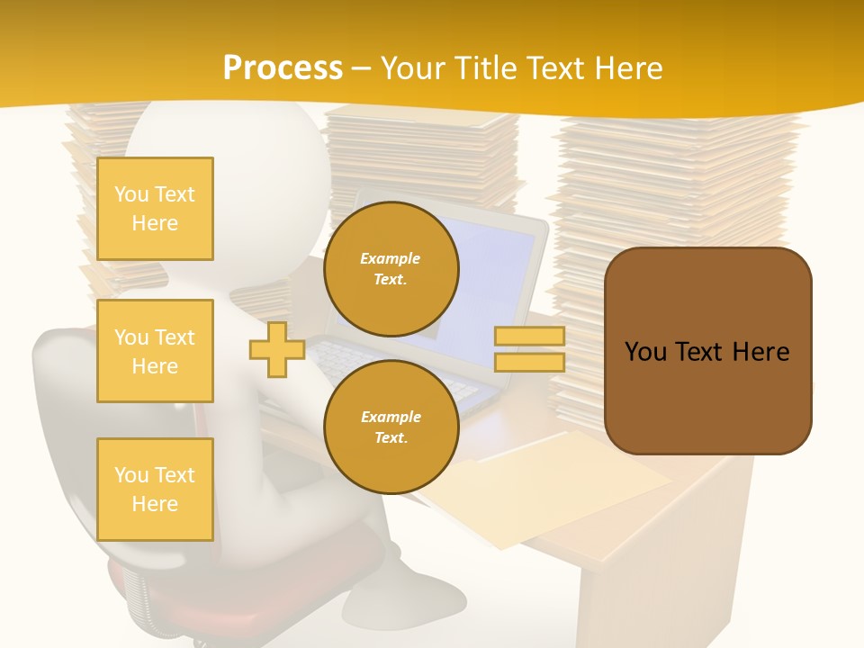 Paperwork Red Documents PowerPoint Template