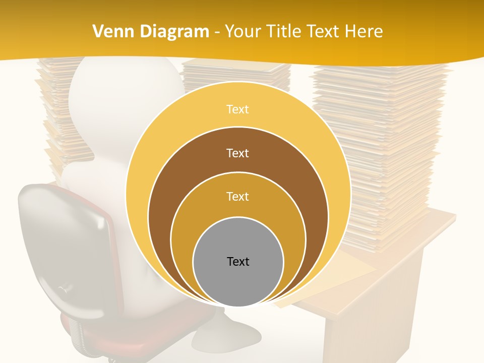 Paperwork Red Documents PowerPoint Template