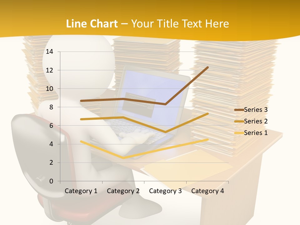 Paperwork Red Documents PowerPoint Template