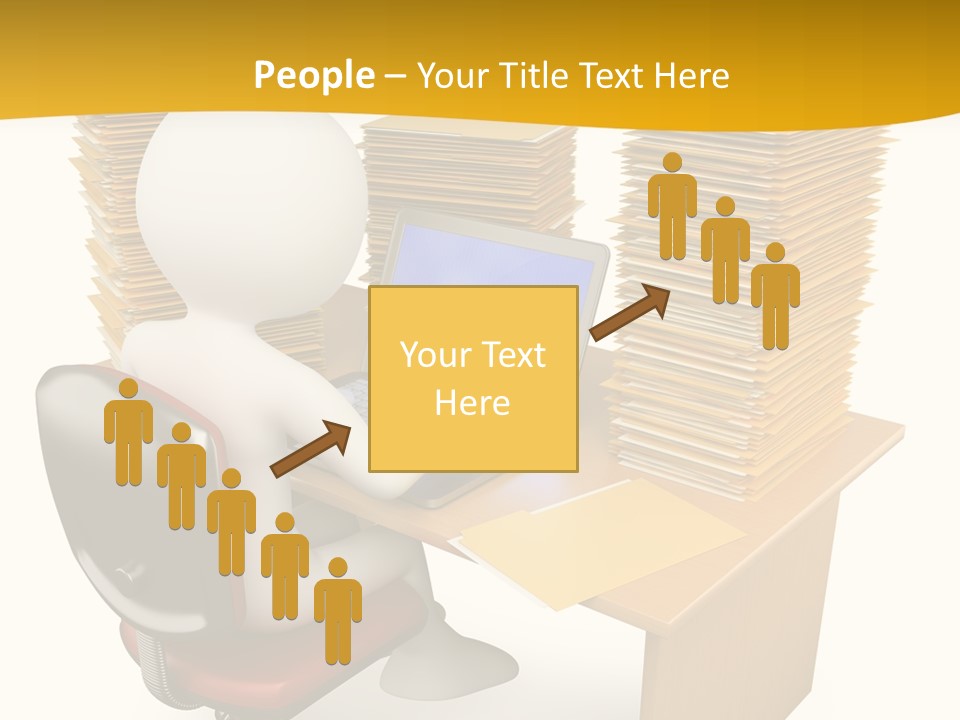 Paperwork Red Documents PowerPoint Template