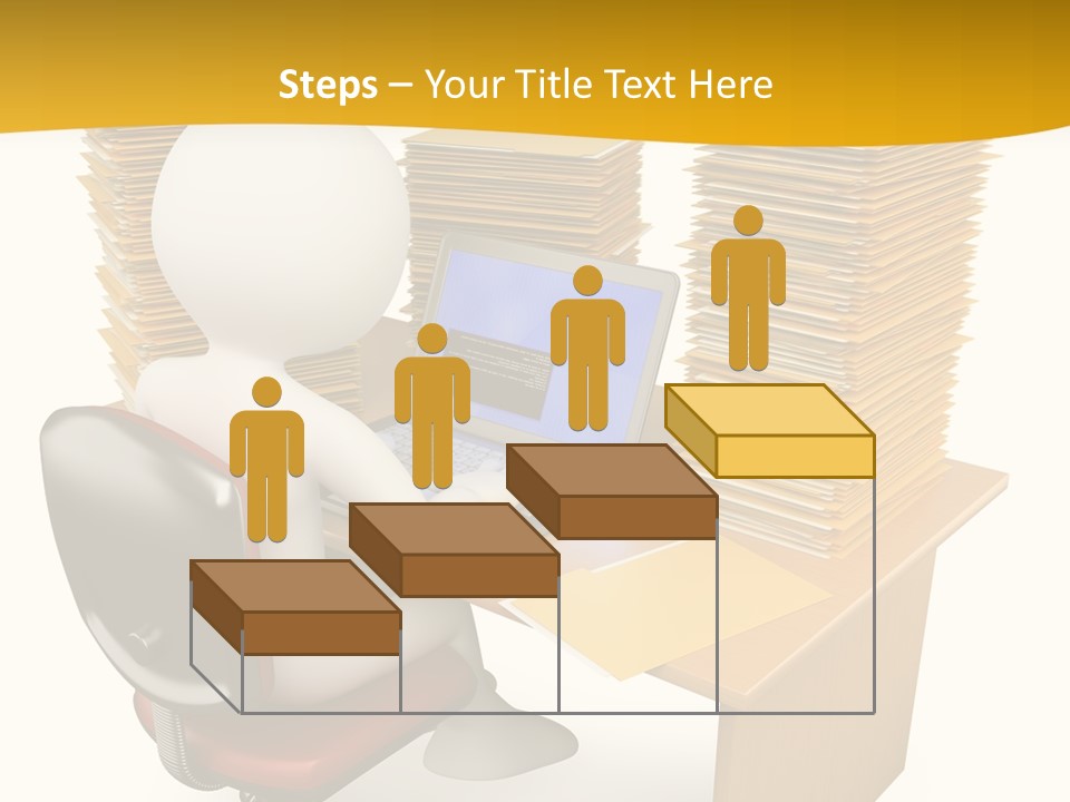 Paperwork Red Documents PowerPoint Template