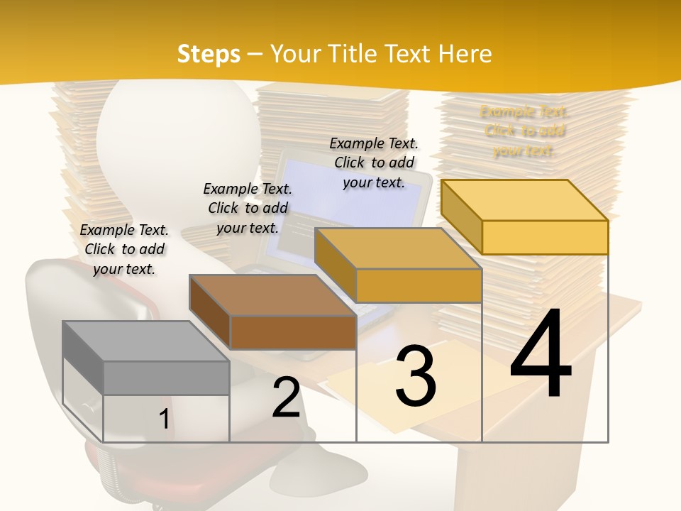 Paperwork Red Documents PowerPoint Template