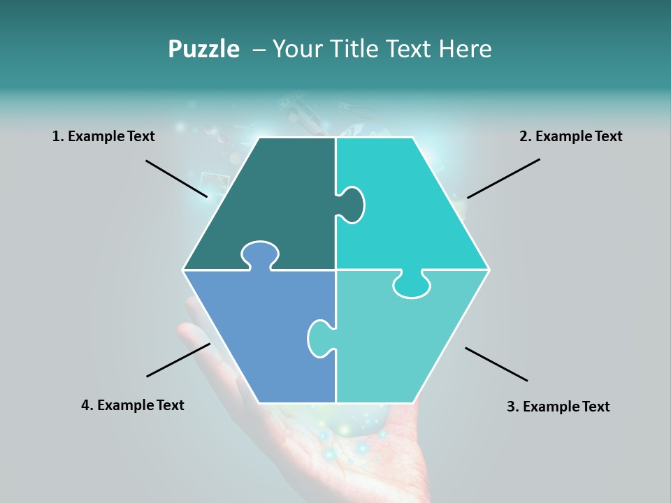 Innovation Hand Mobile PowerPoint Template