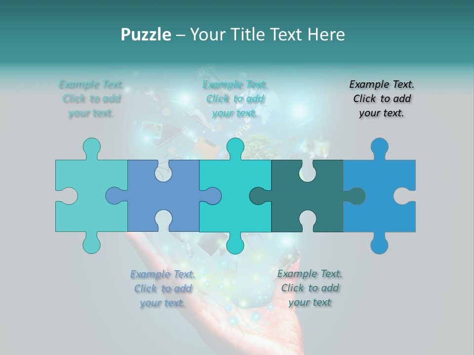 Innovation Hand Mobile PowerPoint Template