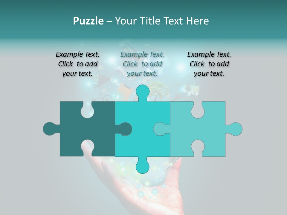 Innovation Hand Mobile PowerPoint Template