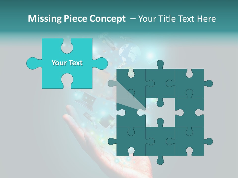 Innovation Hand Mobile PowerPoint Template