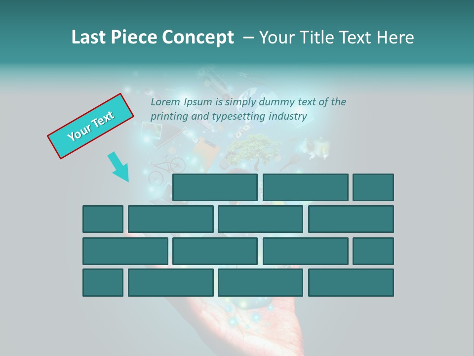 Innovation Hand Mobile PowerPoint Template